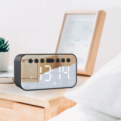 Desktop Alarm Clock Wireless Bluetooth Speaker