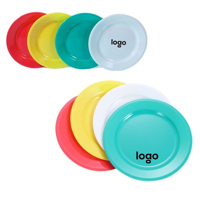 Custom 8" Multi-Color Reusable BPA-Free Plastic Dinner Plate
