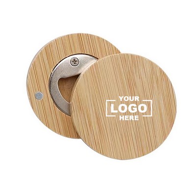 Bamboo Magnetic Bottle Opener