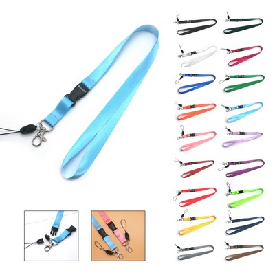1/2" Lanyard w/ Phone String