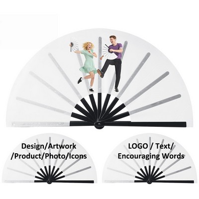 Bulk Custom Photo Text Dance Fans Wholesale Promotional