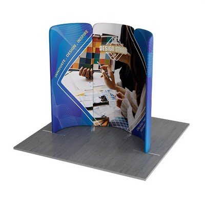 6.5' Magnetic Modular Fabric Display - Curved Shape