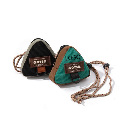 Hanging Neck Triangle Key Coin Purse