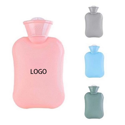 Cute Cartoon Portable Hot Water Bottle - High-Density PVC Hand Warmer for Students