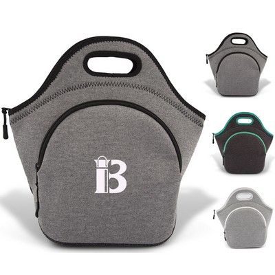 10L Thick Neoprene Insulated Lunch Tote Bag w/Pocket