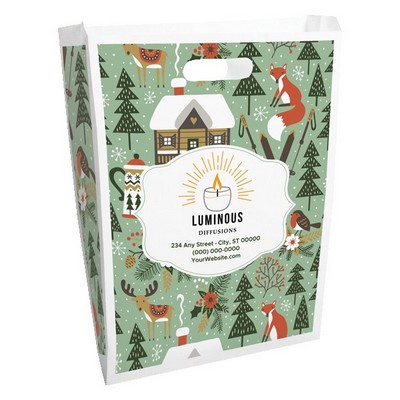 Christmas Scatter Design 4 Merchant Paper Bags (12" x 15" x 2.5")