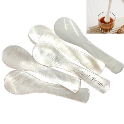 Mini Natural Pearl Caviar Shell Spoon & Honey Spoon