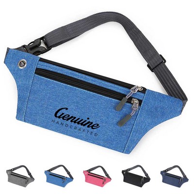 Sporty Fanny Pack with Zipped Pocket