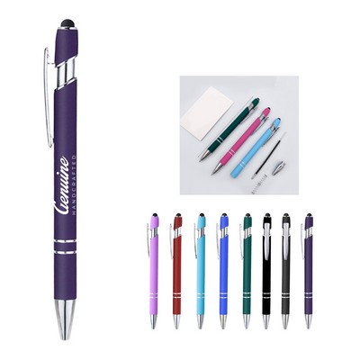 Soft Touch Stylus Metal Ballpoint Pen