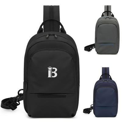 Adjustable Oxford Casual Chest Bag Backpack