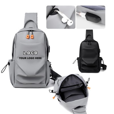 Customizable Nylon Waterproof Sling Bag