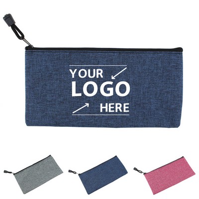 Small Oxford Zipper Pouch for Stationery and Receipts