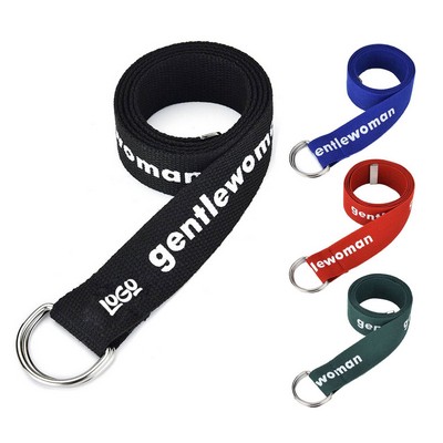 Canvas Woven D-Ring Belt