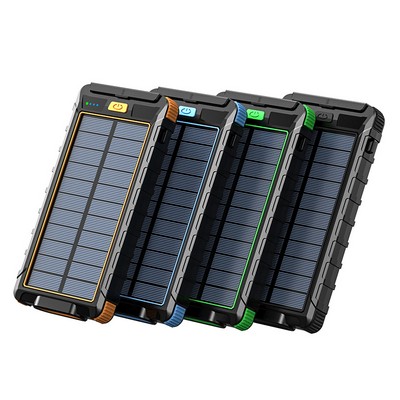 10000mah Waterproof Solar Power Bank Charger