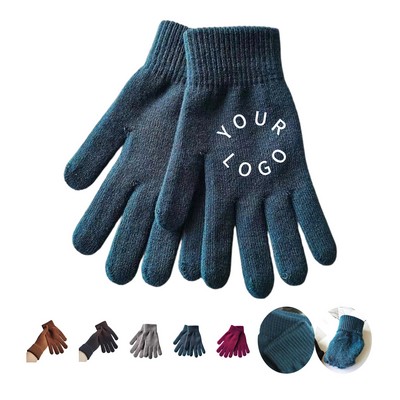 Winter Knit Gloves For Outdoor Activities