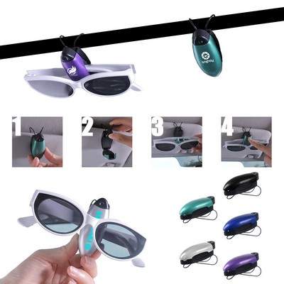 Beetle-Shaped Car Sunglasses Clip