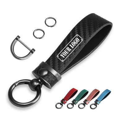 Carbon Fiber Car Keychain