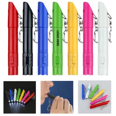 Multi-functional Ballpoint Pen with Whistle and Light