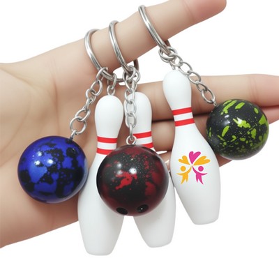 Sports Bowling Keychain
