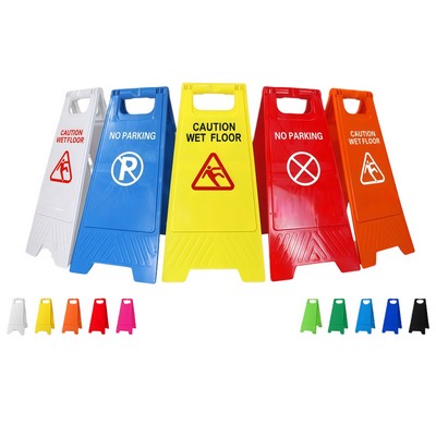 12" x 24" A-Frame Plastic Safety Warning Sign