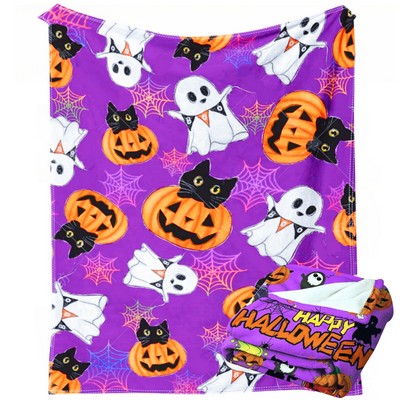 Custom 280GSM Full Color Flannel Fleece Throw Blanket