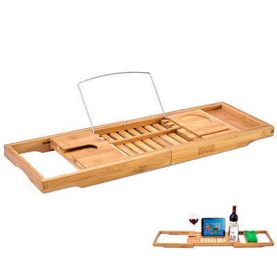 Foldable Bamboo Bathtub Tray Caddy