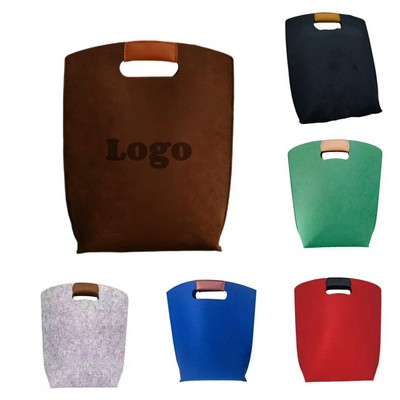 New Felt Tote Bag – Custom Logo Gift Bag, Stylish Business Felt Handbag for Corporate Events