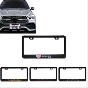 Custom Stainless Steel License Plate Frame(Ocean)
