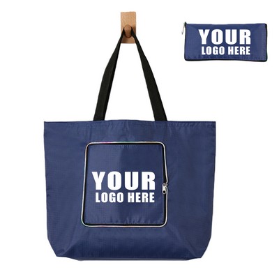 600D Oxford Foldable Shopping Tote
