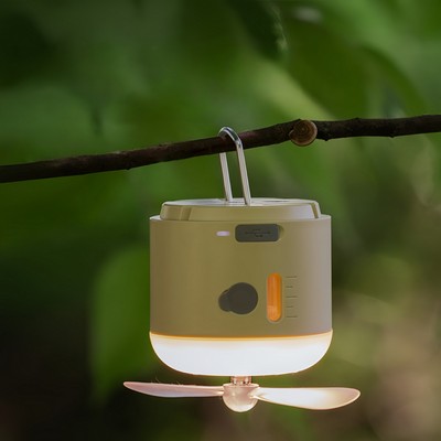 Rechargeable Camping Lantern with Fan Mosquito Zapper