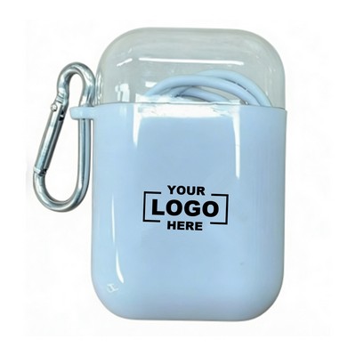 Capsule Style In-Ear Headphones With Carrying Case Set