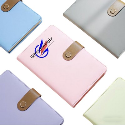 Macaron Color Magnetic Buckle Notebook