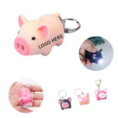 Piggy LED & Sound Keyring