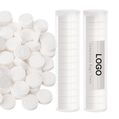 10-Count Tube Magic Tablet Pill Compressed Towels
