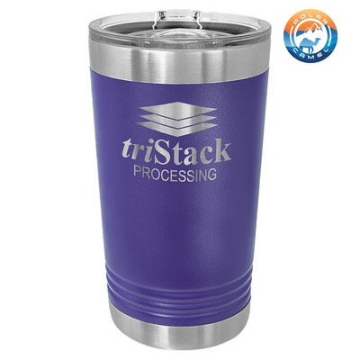 Purple Polar Camel 16 oz Pint Vacuum Insulated Tumbler with Slider Lid - Laser Engraved