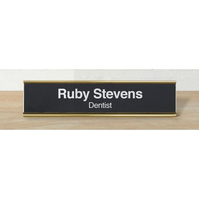 Engraved Desk Name Plate Sign