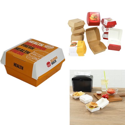 Custom Disposable Hamburger Box Paper Box