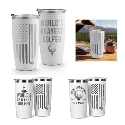 Golf Dimple Tumbler 20oz