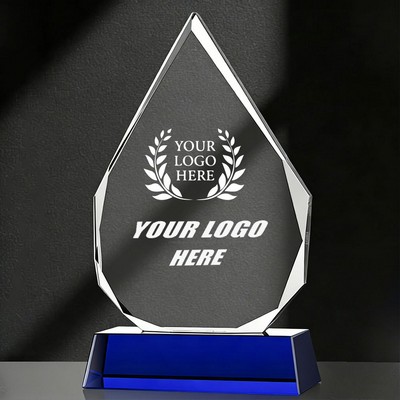 Prism Pointed Peak Crystal Award