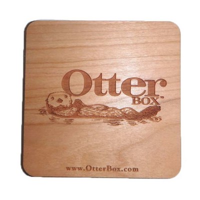 Custom Cut Hardwood Coasters