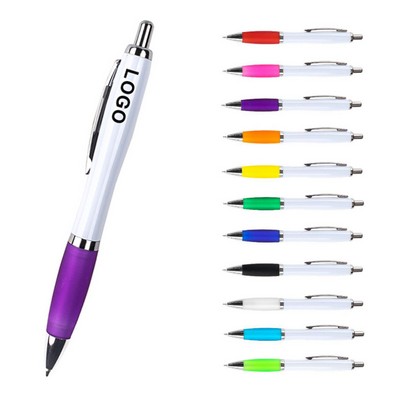 Plastic Push-Button Ballpoint Pen
