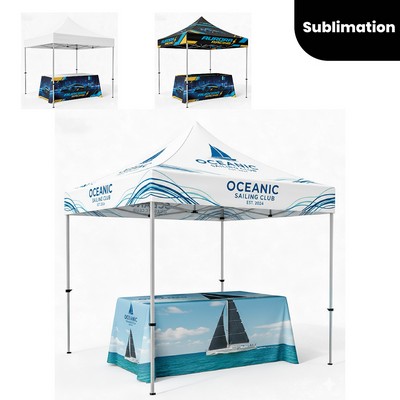 Custom Dye Sublimation Canopy Tent with Table Cover