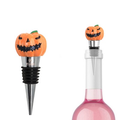 Pumpkin Metal Wine Stopper