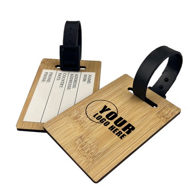 Bamboo wood Luggage Tags