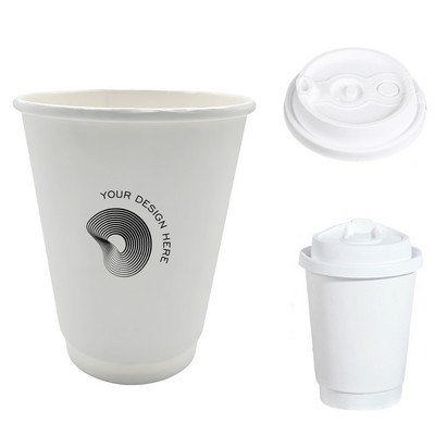 12oz Double Wall Insulated Coffee Paper Cup
