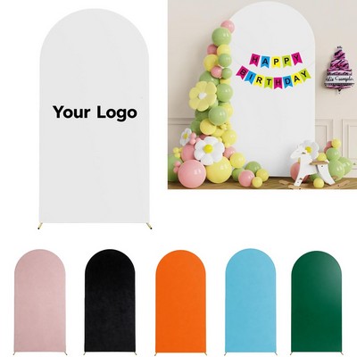 6.6' Stretch Fabric Wedding Arch Backdrop Cover