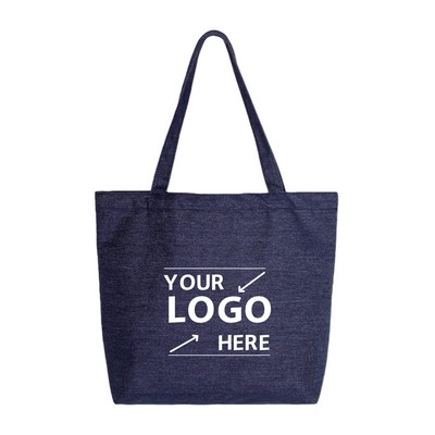 Denim Tote Bag 16"× 4.0"× 12"