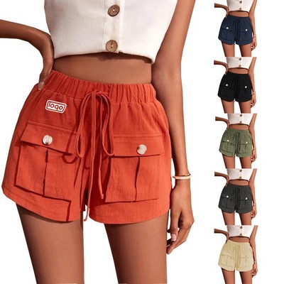 High Waisted Loose Casual Shorts
