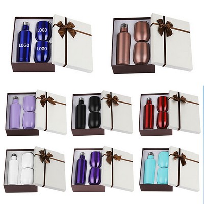 Red Wine Bottle Gift Box Set