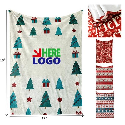59x47" Digital Full Color Fleece Blanket